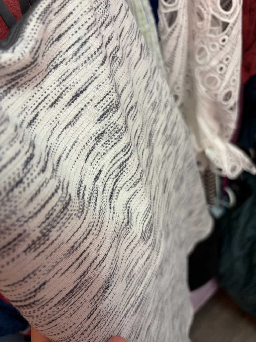 lululemon athletica Light Gray Marble Knit Strappy Tank